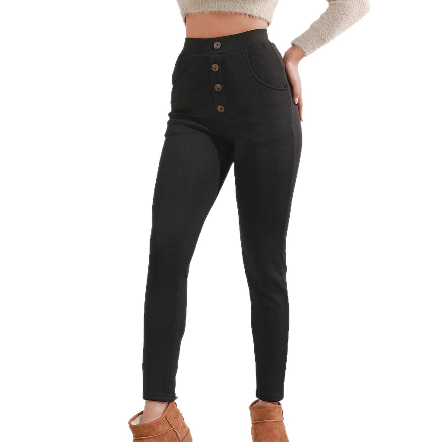 Women's Thick Leggings - High Waist - threadspired