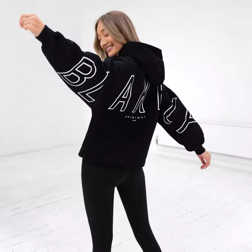 Thickened Long Sleeve Loose-fit Hoodie - threadspired