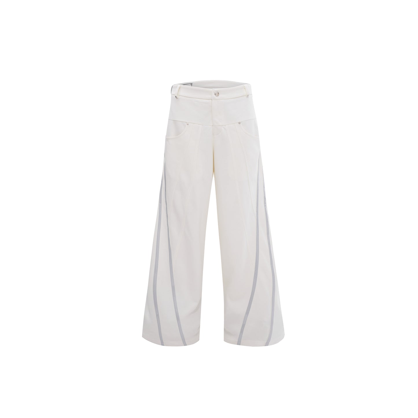 Reflective Stripe Design Trousers - threadspired
