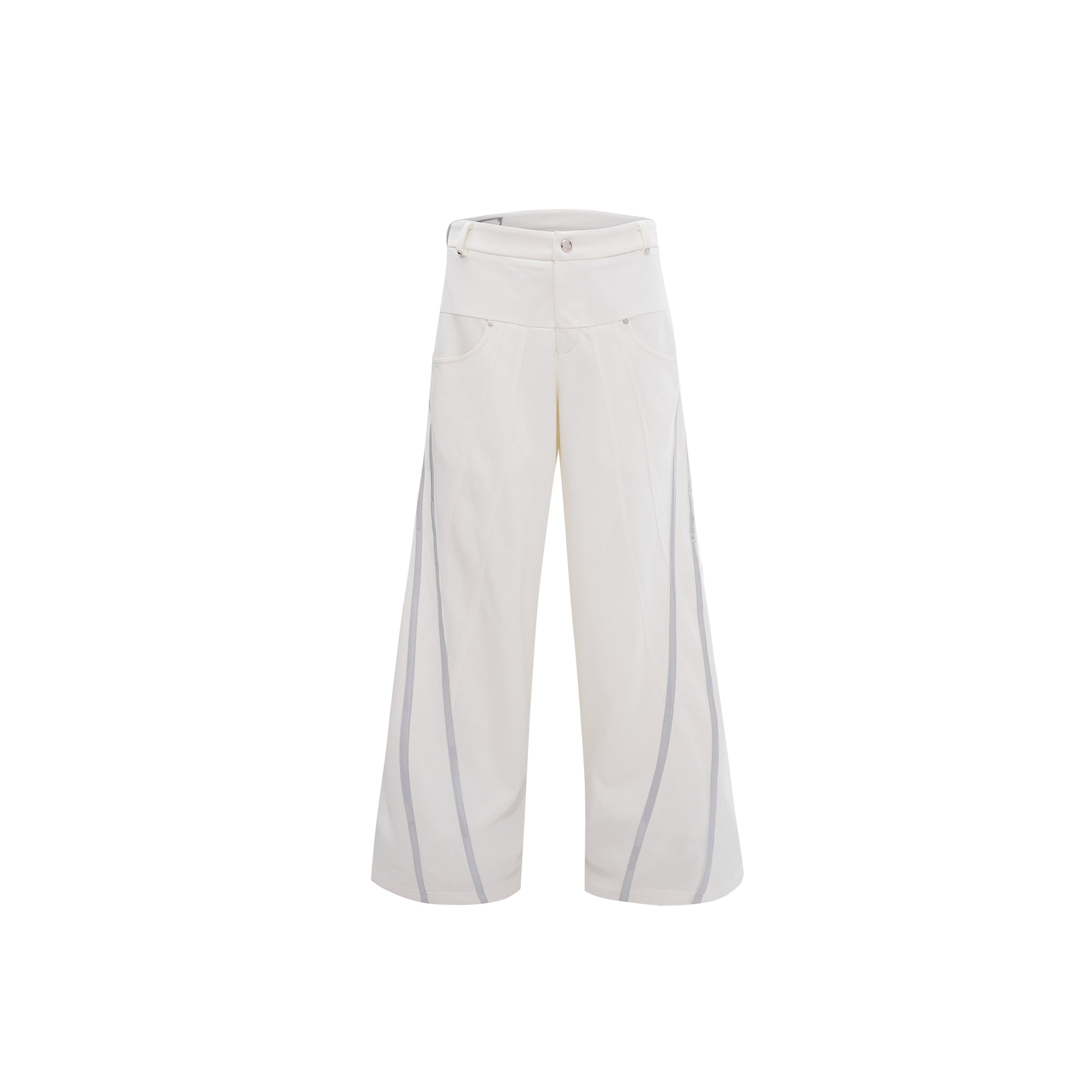 Reflective Stripe Design Trousers - threadspired