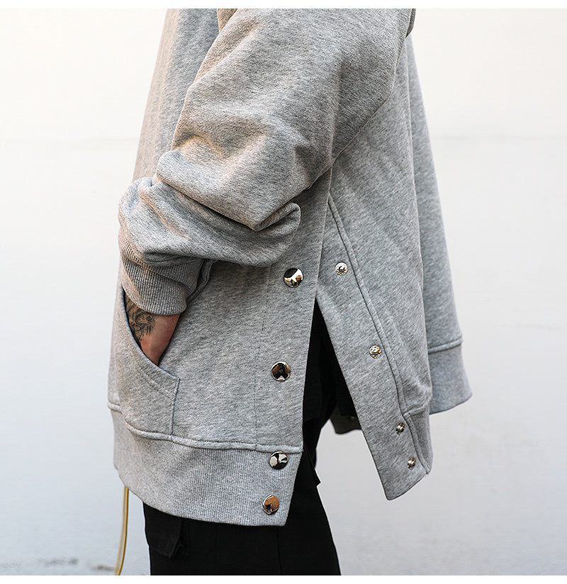 Side Snap Hoodie - threadspired