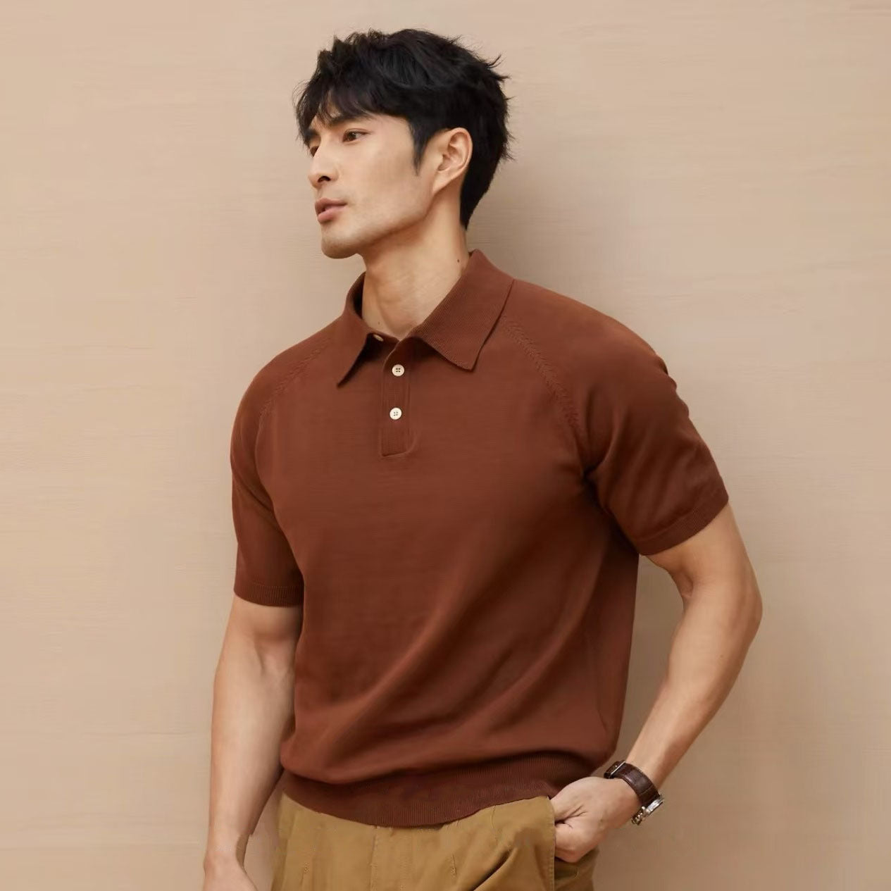 Knitted Thin T-shirt - threadspired