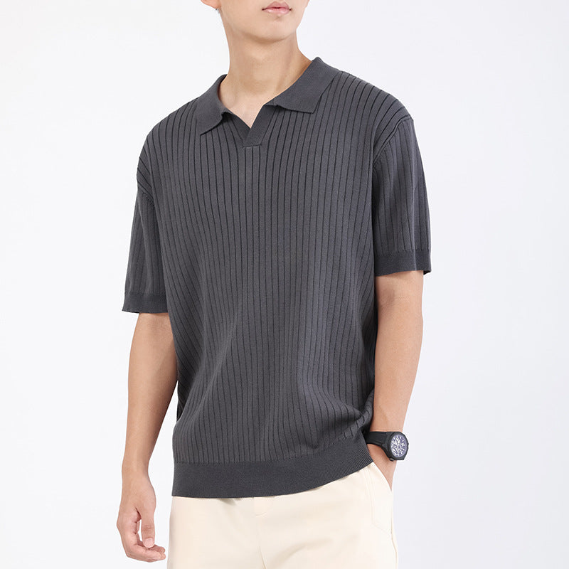 Turn-down Collar Polo T-shirt - threadspired