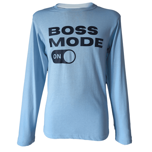 Regular Fit Full Sleeve - Blue (Boss Mode On)