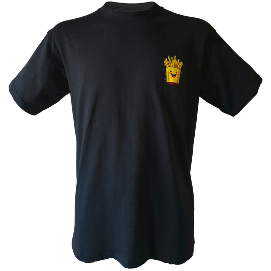 Drop Shoulder Half Sleeve - Black (Fries)
