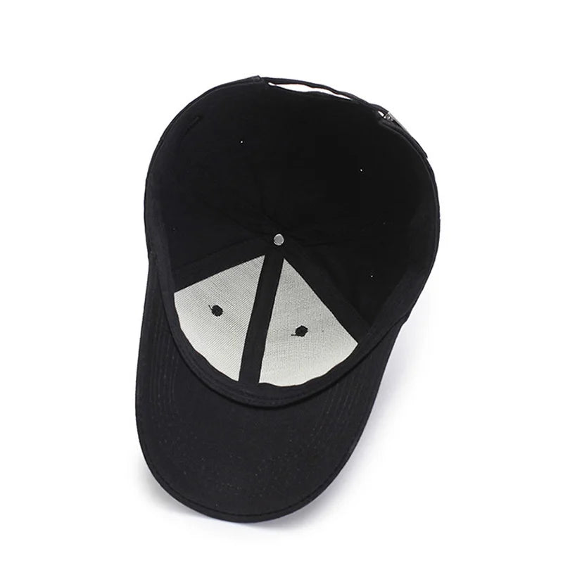 Black Cap Solid Color Baseball Cap Snapback Caps Casquette Hats Fitted
