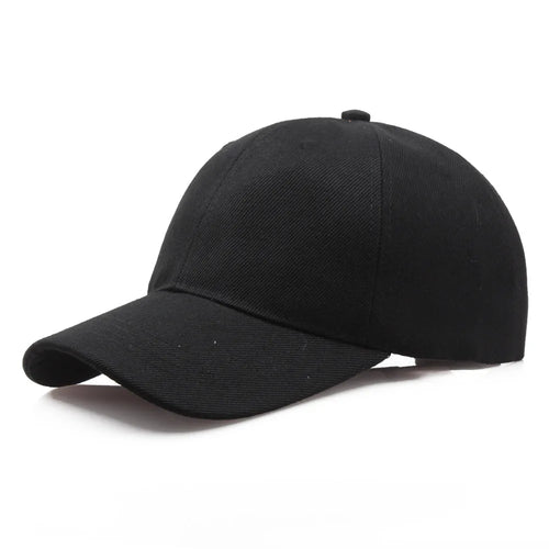 Black Cap Solid Color Baseball Cap Snapback Caps Casquette Hats Fitted