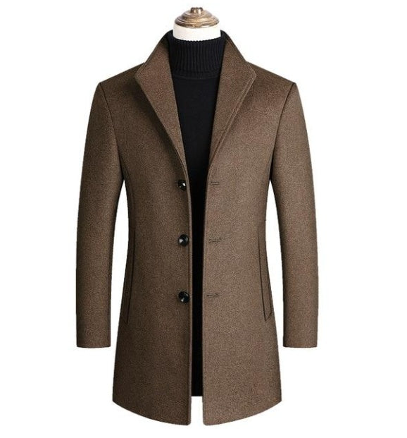 Solid Color overcoat - threadspired