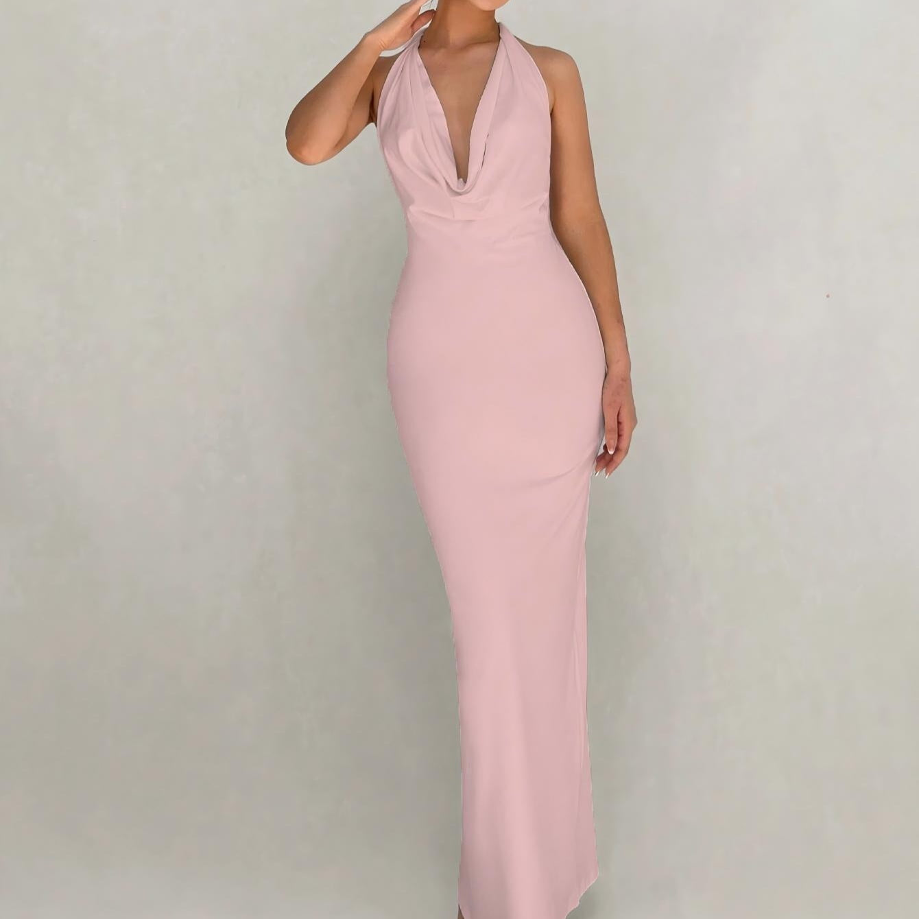 Slim-fit Design Long Dress
