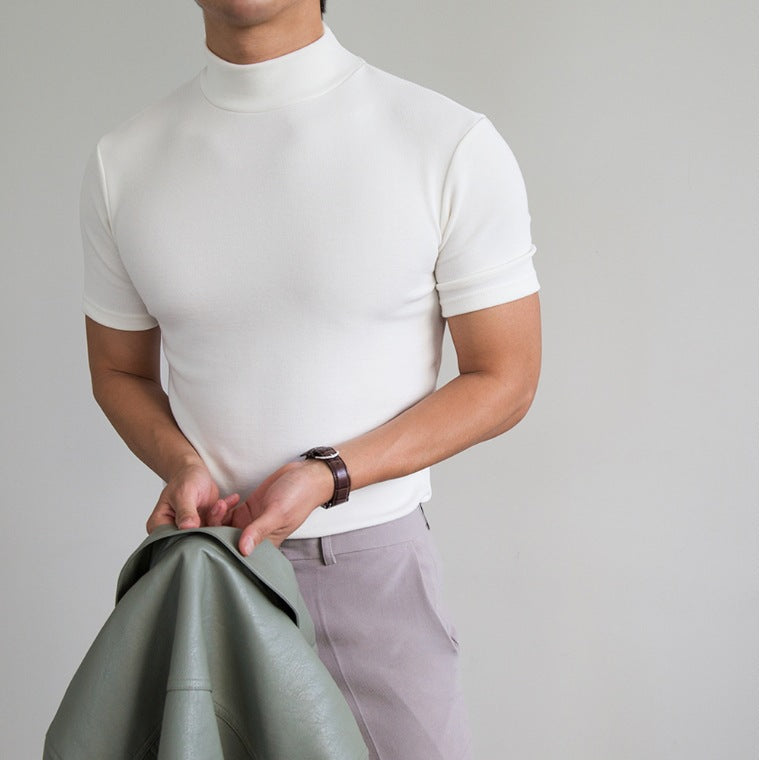 Cross-border Solid-color Short-sleeve T-shirt - threadspired