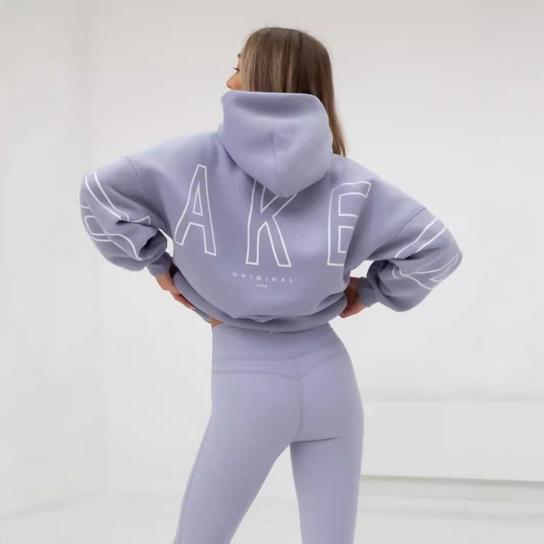 Thickened Long Sleeve Loose-fit Hoodie - threadspired