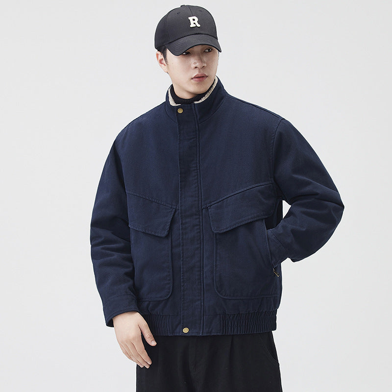 Retro Heavyweight Cotton Jacket - threadspired