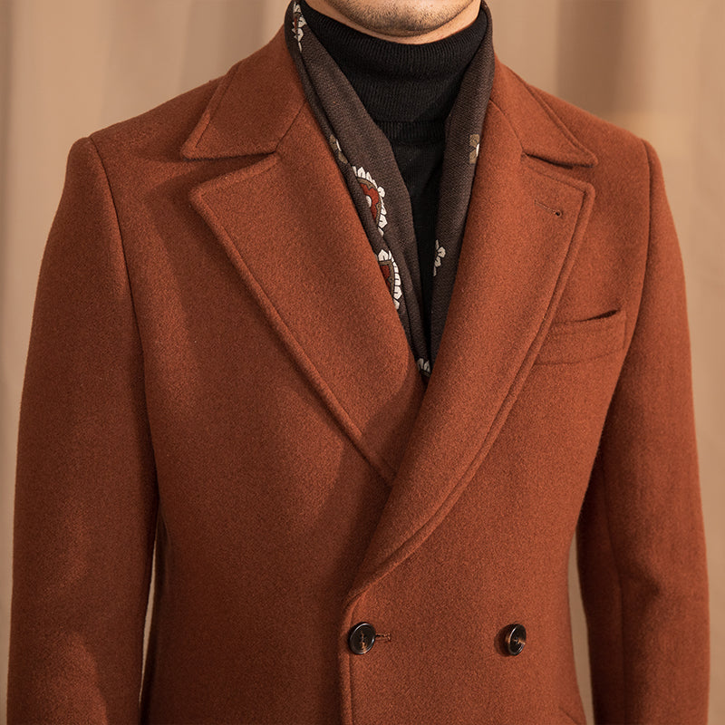 Mid-length Wool Overcoat - threadspired