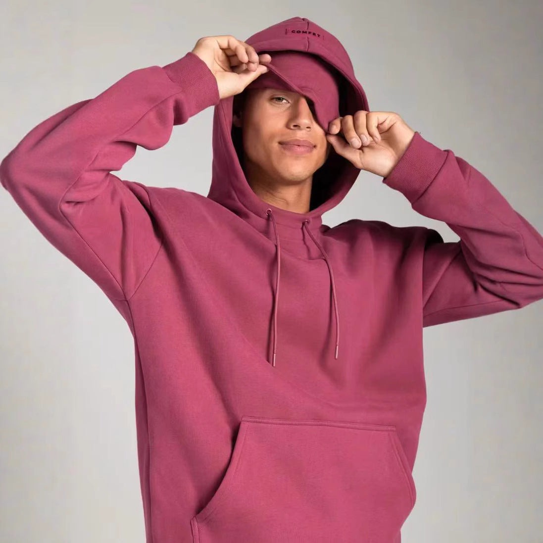 Colourful Hoodie With Drawstring Eye Mask - threadspired