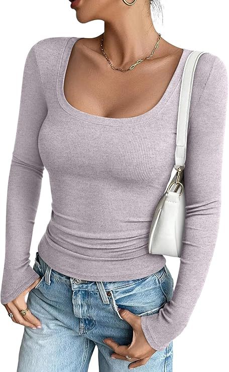 Slim-fit Rib-knit Body-hugging Top - threadspired