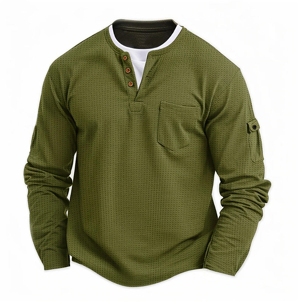 Two Pieces Double V-neck Shirt - threadspired