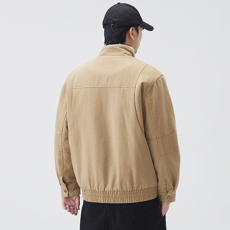 Retro Heavyweight Cotton Jacket - threadspired