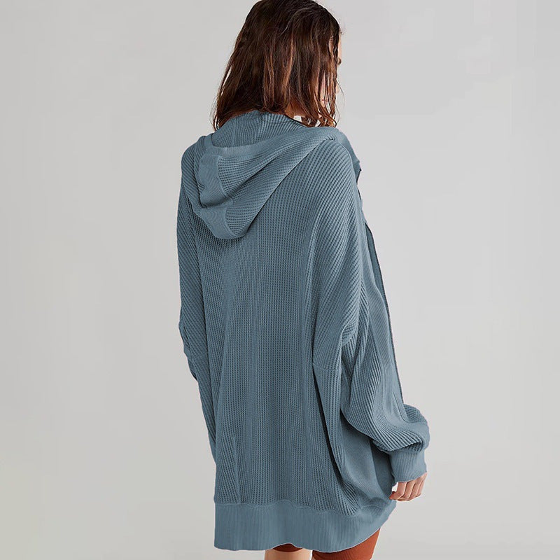 Loose-Fit Sweater-style Jacket - threadspired