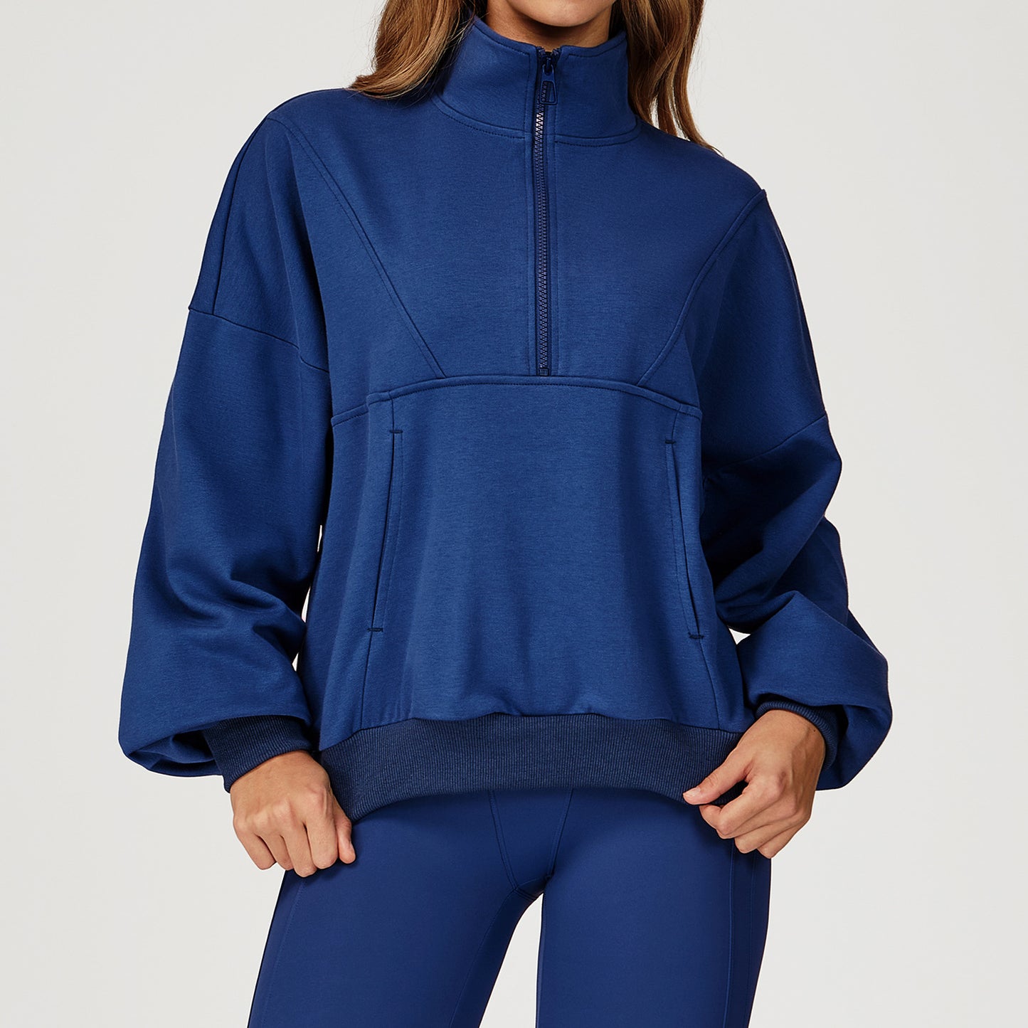 Casual Zippered Sweater - threadspired