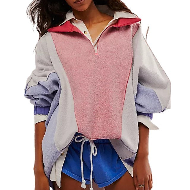Loose And Lazy Style Cross-border Leisure Pullover Sweatshirt - threadspired