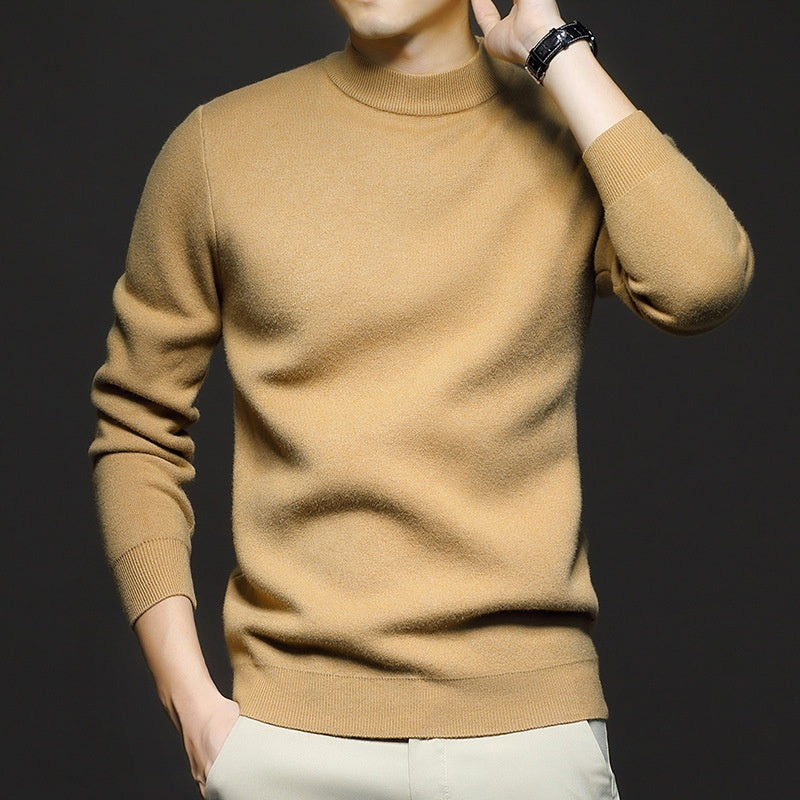 Plain Knitted Sweater - threadspired