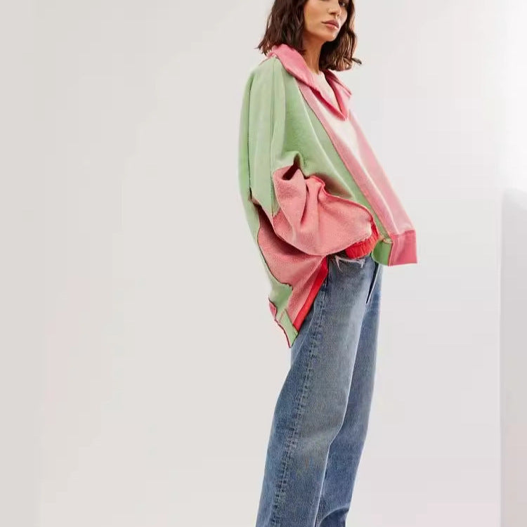 Loose And Lazy Style Cross-border Leisure Pullover Sweatshirt - threadspired