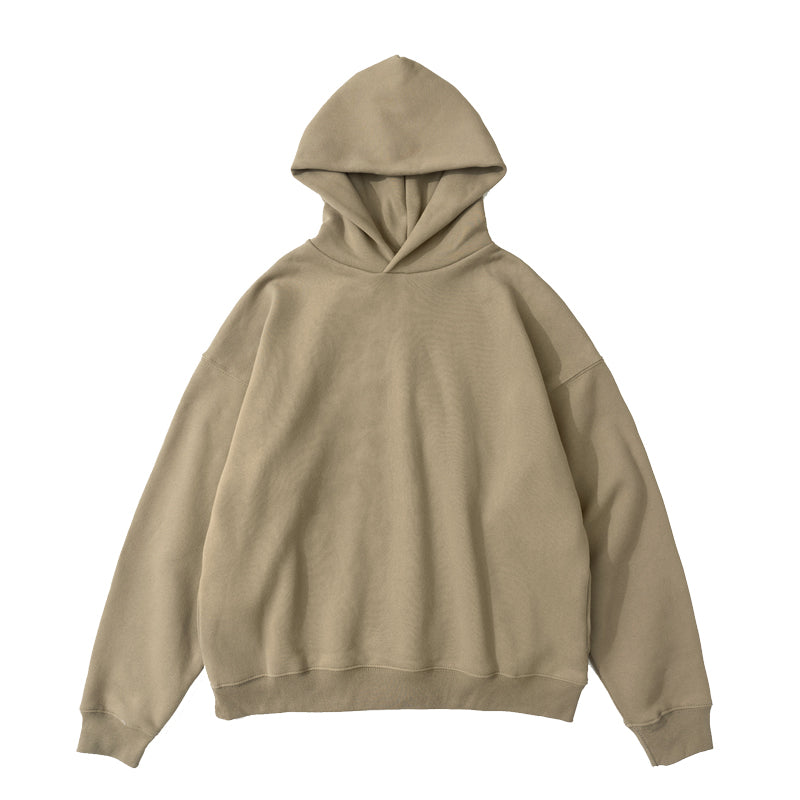 Solid Color Cotton Hoodie - threadspired