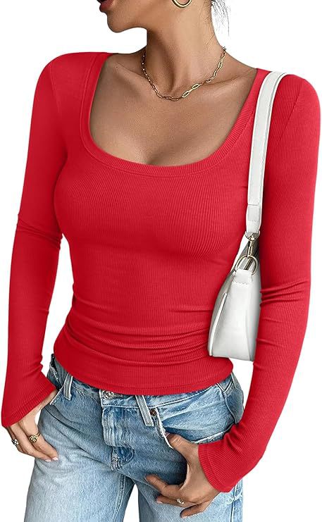 Slim-fit Rib-knit Body-hugging Top - threadspired