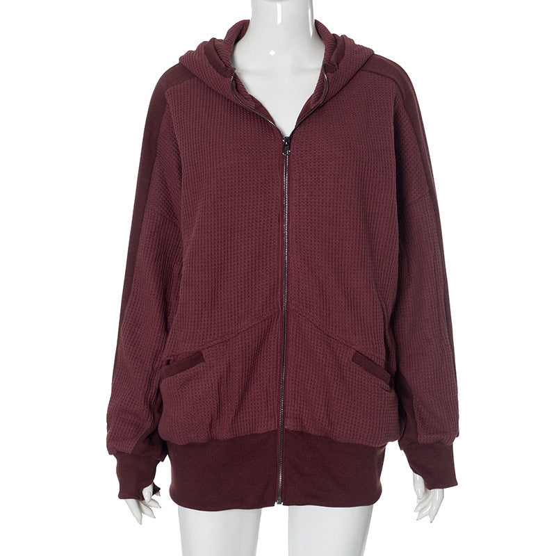 Loose-Fit Sweater-style Jacket - threadspired