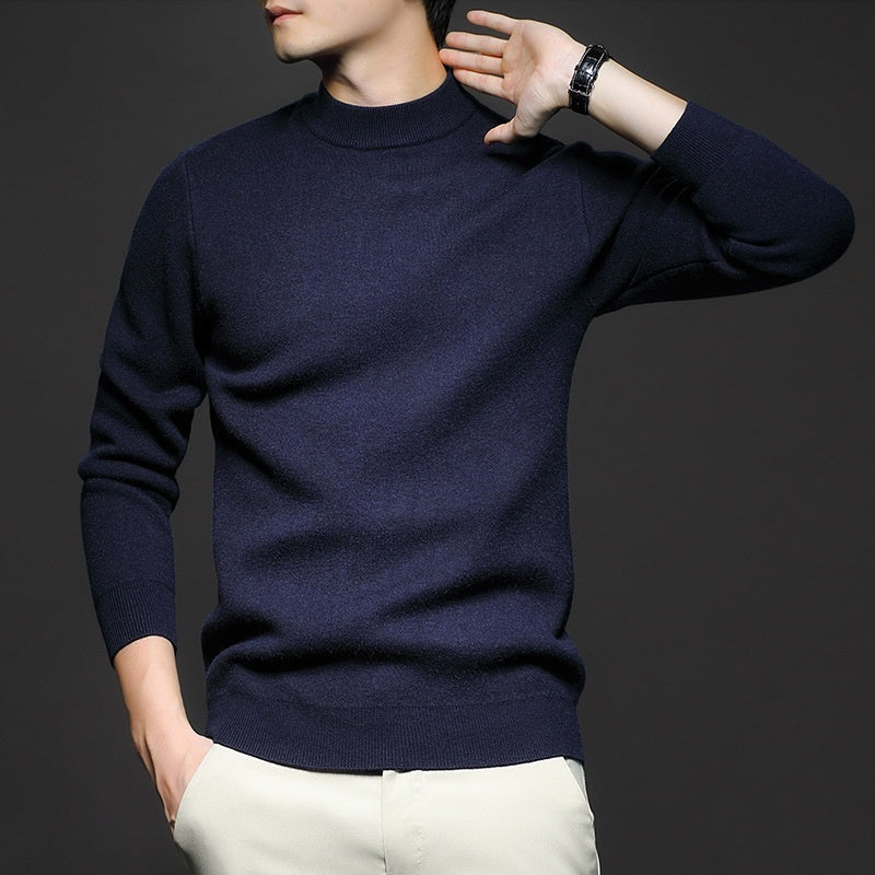 Plain Knitted Sweater - threadspired